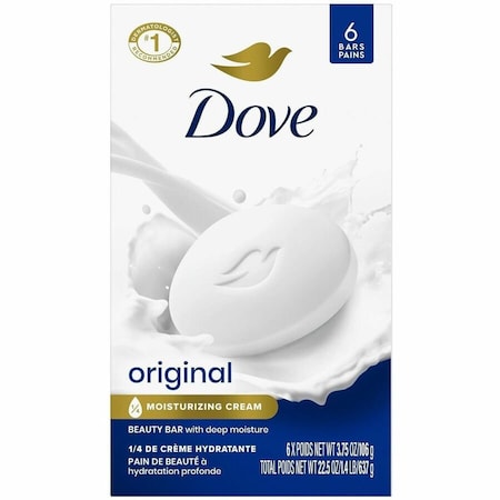 Dove Bar Soap Original, 3.75 Ounce, 6 per box, 12PK 61011