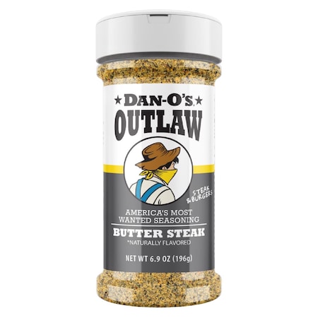 Dan-Os Outlaw Butter Steak BBQ Seasoning 6.9 oz DBP69-1PK