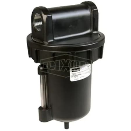 Dixon Watts by Hi-Flow Filter with Sight Glass, 1 in Port, 175 psig Pressure Range, 300 SCFM Flow Rate, 40 F602-08WJR