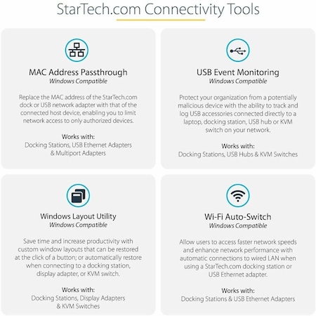 Startech.Com Thunderbolt 3 Dock - Dual 4K DP HDMI VGA TB3DK2DHV