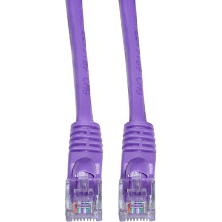Cable Wholesale Cat5e Purple Copper Ethernet Patch Cable, Snagless/Molded Boot, POE Compliant, 20 foot 10X6-04120