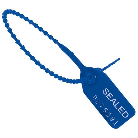 Bsc Preferred 10'' Blue Equilok Pull-Tight Seals, 1000PK SE1017BL