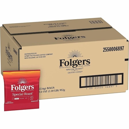 Folgers Coffee Special Roast, Packet, Regular, 42 PK 06897