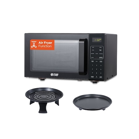 Commercial Chef 5-in-1 Countertop Microwave Air Fryer Combo, 0.9 Cu. Ft. Capacity, Black CHMF9GB