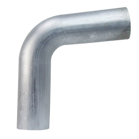 Hps Performance 2 in OD x 3-1/8 in CLR, 80 Degree Aluminum Elbow Tubing, Mill Finish AT80-200-CLR-312