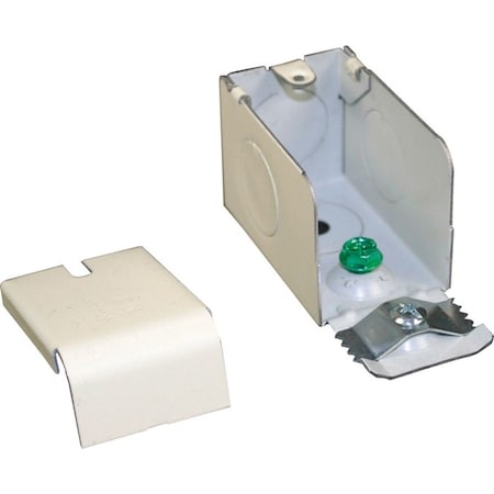 Plugmold Entrance End, White, Stainless Steel, Ends S2010A2