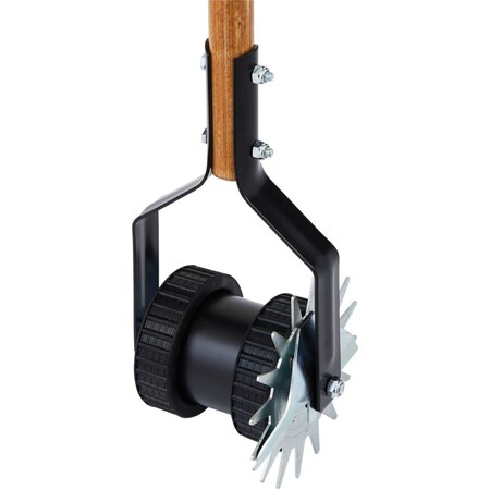 Do It Best 48'' Wood Handle Dual-Wheel Rotary Edger G11D