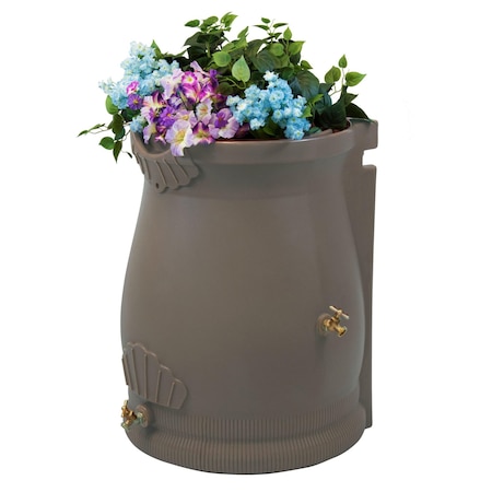 Good Ideas Rain Wizard Urn 50 Gallon Rain Barrel - Oak RWURN50-OAK