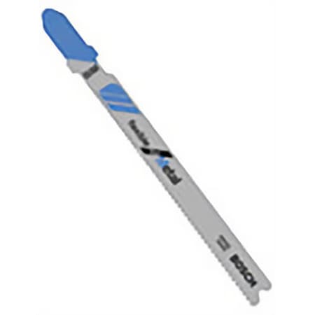 Bosch Flexible Jig Saw Blade, 3-5/8 in L x 0.3 in W, 14-18 TPI, Bi-Metal Cutting Edge, Bi-Metal Body T118EF