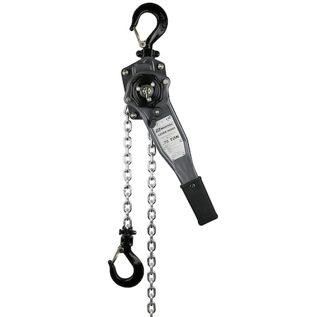 Oz Lifting Products Lever Hoist, 1500 lb., 5ft. Load Chain, 1500 lb. Load Capacity, 5 ft Hoist Lift OZIND075-5LH