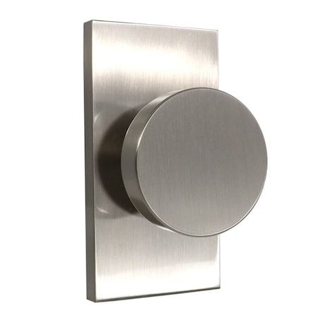 Baldwin Half Dummy Contemporary Knob and Contemporary 5in Rose Satin Nickel Finish HDCONCFR150
