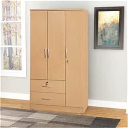 Better Home 72 x 36 x 20 in. Symphony Wardrobe Armoire Closet with Two Drawers, Maple NW337-Beech