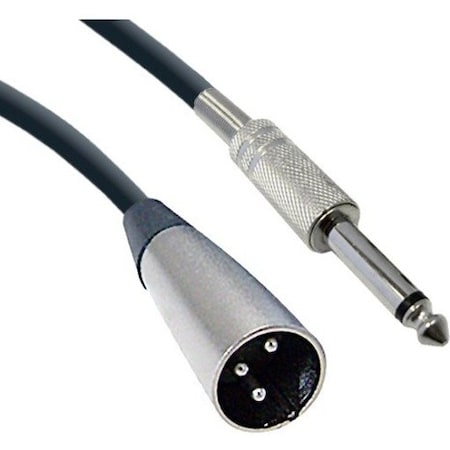 Cable Wholesale XLR Male to 1/4 inch Mono Male Audio Cable, 100 foot 10XR-014HD