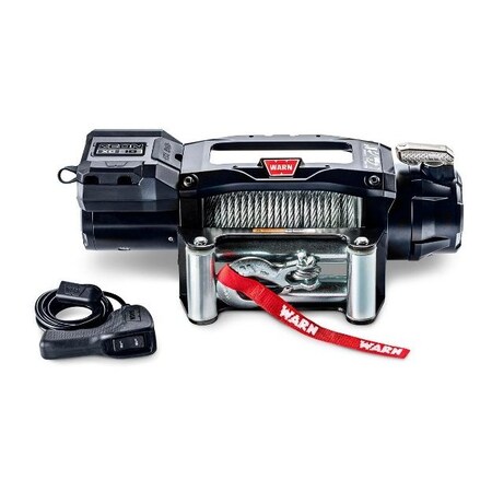 Warn Vehicle Mounted Recovery Winch 12 Volt 10000 Lb Capacity Steel Rope Roller Fairlead 110410