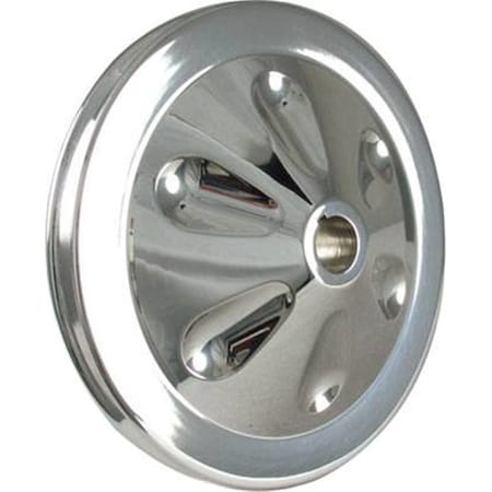 Borgeson 801202 V-Belt Power Steering Pulley 1 Groove Keyed 4.62 in. dia. - Aluminum BRG801202