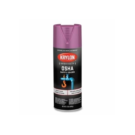 Krylon Industrial OSHA Safety Color Spray Paint, 12 oz Fill, Aerosol Can, Safety Purple, Gloss, 6PK 425-K01929777
