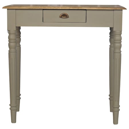 Homeroots 32" Brown Solid Wood Writing Desk 723446