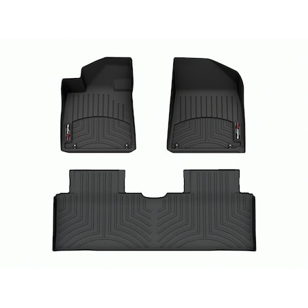 Weathertech Black, Front and Rear Floorliners 441808-1-2