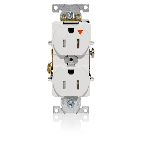 Leviton IG Dup Rec 15A 125V TR Wht T5262-IGW