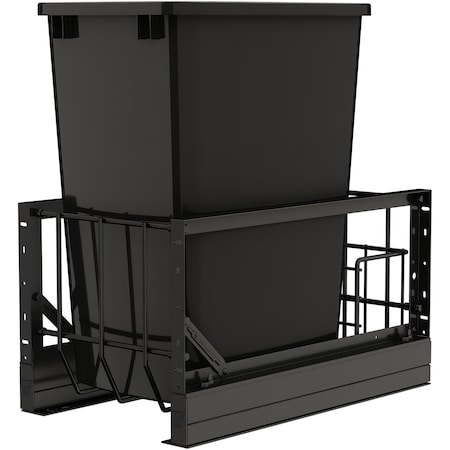 Revashelf Waste Pullout 35QT Single Soft-close Black 5349-15DM18-118