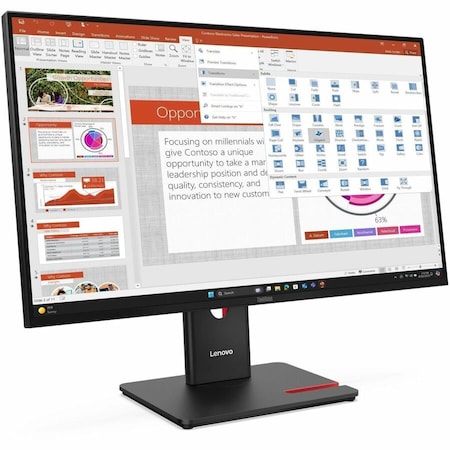 Lenovo THINKVISION T27-40 MONITOR - FLAT - 1920 X 1080 - 27INCH - 6MS RESPONSE TIME - 1 64A5MAT6UZ