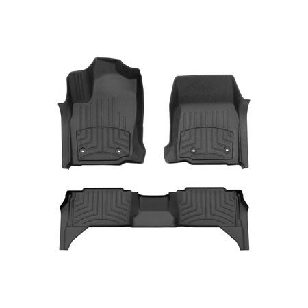 Weathertech Black Front & Rear FloorLiner HP, 2024 Toyota  Tacoma Hybrid 441846-1-2IM