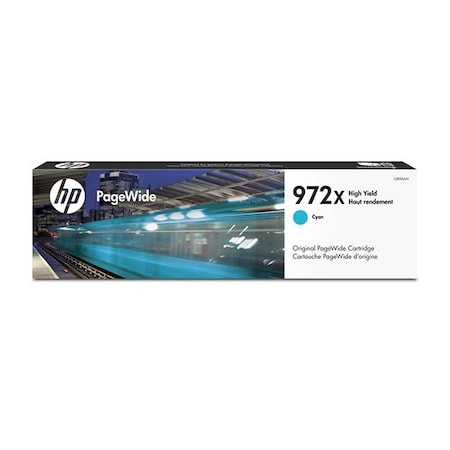 Hp 972X (L0R98AN) High Yield Cyan Original PageWide Cartridge (7,000 Yield) L0R98AN