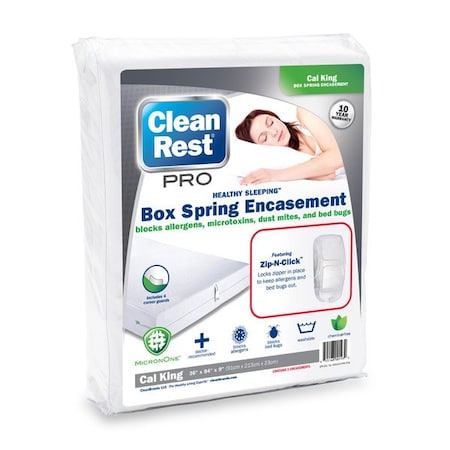 Cleanrest Box Spring Encasement, 72 in W, White 845168005371