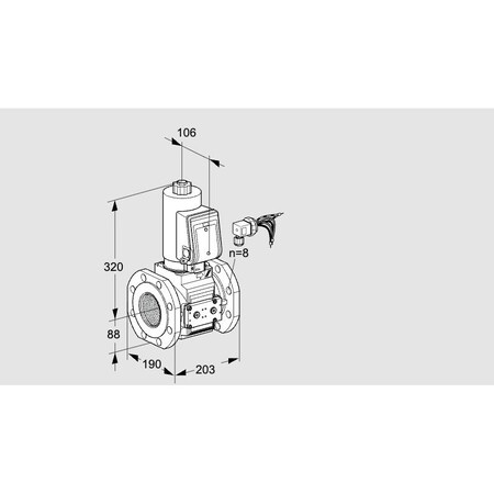 Honeywell Kromschroder Gas Solenoid Valve - Class A, 500 mbar, IP65, EN 161, Shut-Off KS88204220
