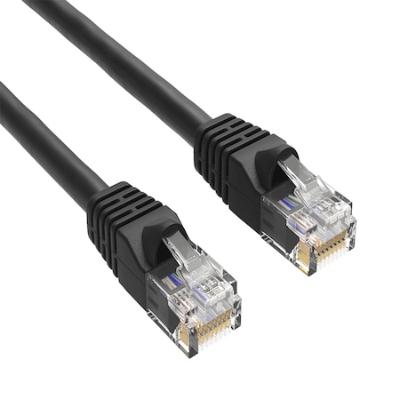 Sanoxy 25ft Cat6 550 MHz UTP Snagless Ethernet Network Patch Cable, Black SNX-CBL-LDR-C6101-1025