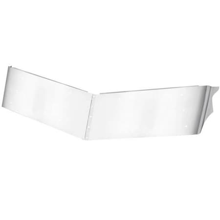 Replacement For Peterbilt 357 Year 2003 Stainless Steel 13In Drop Sun Visor