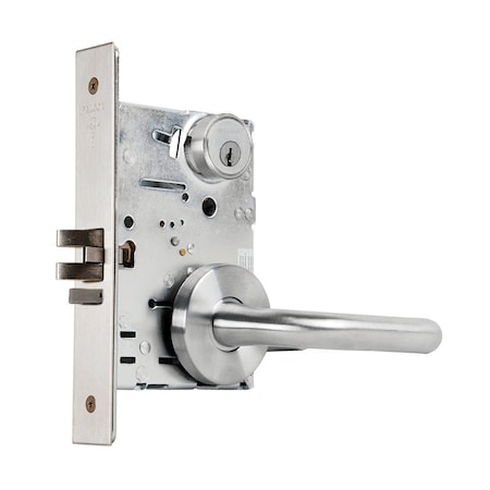 Falcon Grade 1 Classroom Mortise Lock, 6-Pin Conventional Cylinder, Sutro Lever, Gala Rose, Satin Chrome F MA561CP6 SG 626