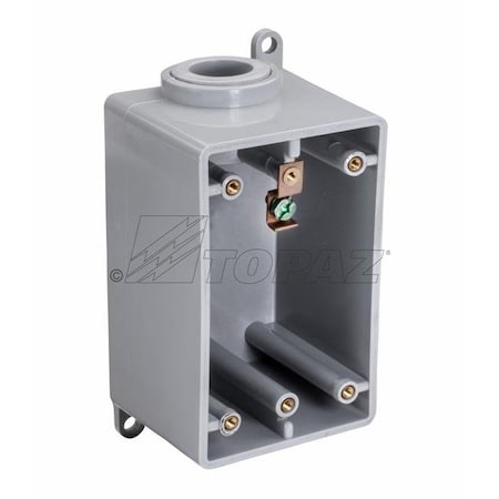 Topaz Junction Box, Type FDS, PVC, Wall Mount, 1/2" 1310