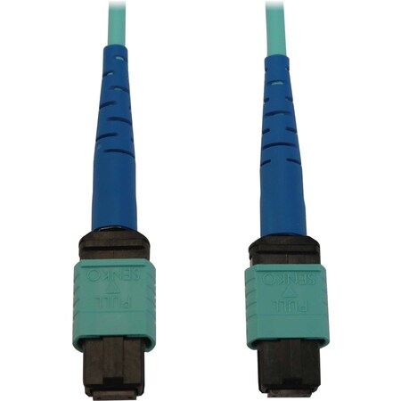 Eaton Tripp Lite Series 40/100/400G Multimode 50/125 OM3 Fiber Optic Cable 24F MTP/MPO-PC F/F, N846B-05M-24-P