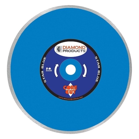 Diamond Products DIAMOND PRODUCTS 80012 Continuous Rim Tile Diamond Blade, 4 in Dia, 7/8 in Arbor 80012