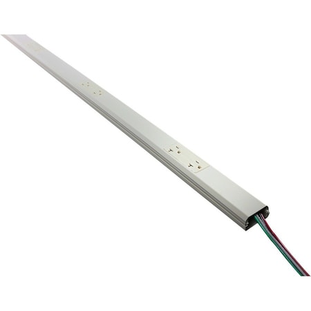 Legrand Prewired Raceway, 6 Outlets, Polyester NM24GBA612