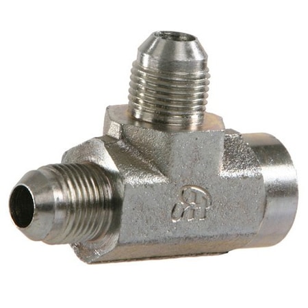 Bailey JIC TO PIPE RUN TEE  3/8 JIC 9/16 in -18 thread x 3/8 NPTF x 3/8 in JIC, FG2606 FG2606-06-06-06