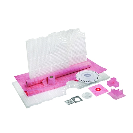 M-D Building Products 60 in. x 60 in. PROVA-SHOWER KIT Center Drain 80209