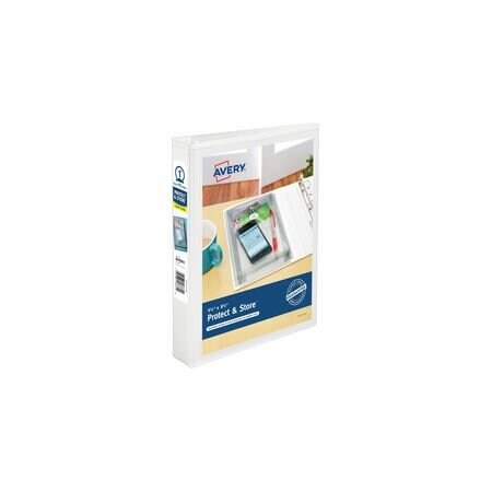 Avery Ring Binder, White, Round Ring AVE23011