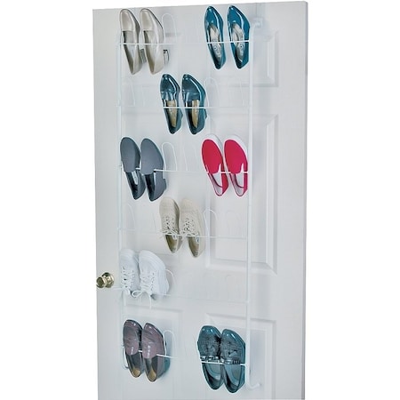 Closetmaid 804000 Shoe Rack, 2258 in W, 5 in H, Steel, White 8040