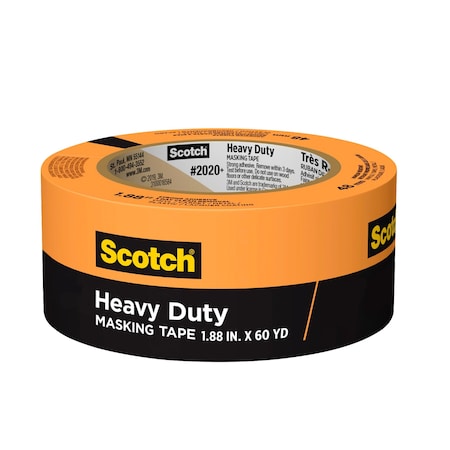 3M MaskingTape, CrepePaper, Orange, 60-1/8ydL 49737