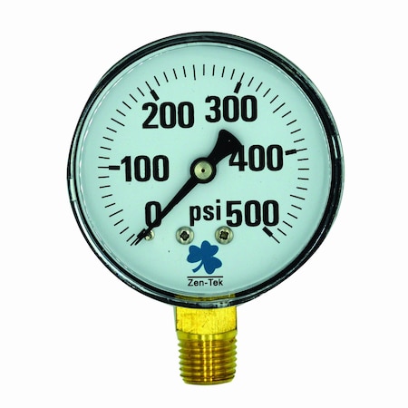 Zenport Dry Air Pressure Gauge, 500 PSI DPG500