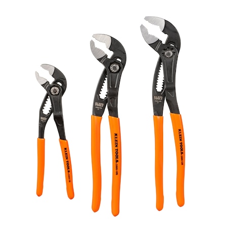 Klein Tools Quick Adjust Klaw Pump Pliers Set, 3-Piece D5053BKIT
