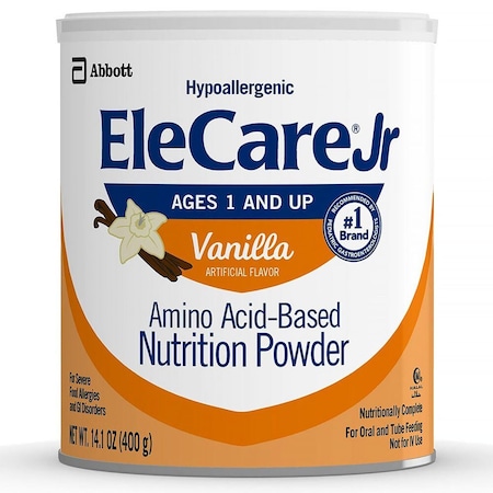 Elecare Jr Vanilla Pediatric Nutrition Powder, 14.1-ounce can, 6PK 56585