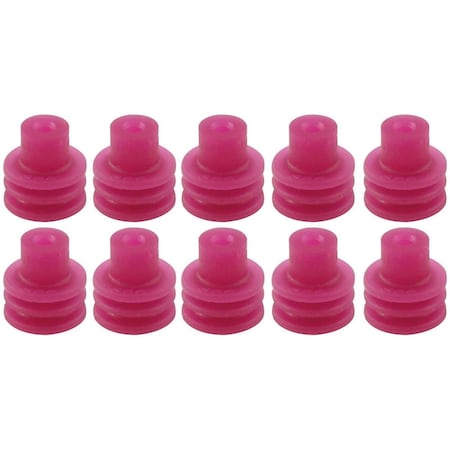 Allstar Performance Weather Pack Connector 22-20 Gauge Seals, Purple, 10PK ALL76280