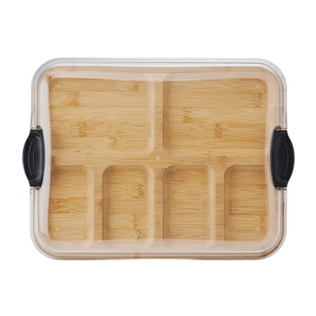 Farberware Build-a-Board Cutting Board, 14 in L, 11 in W, Bamboo, Natural 5311485