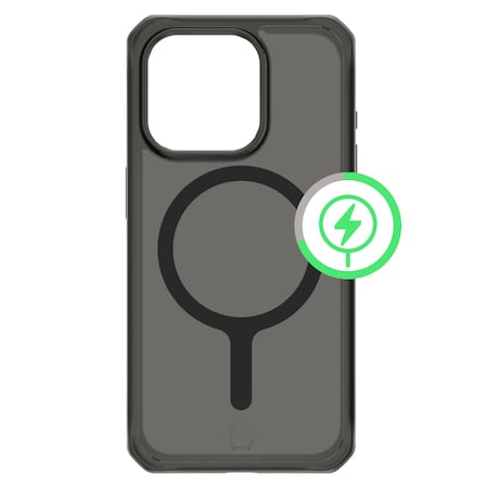 Itskins Hybrid r Frost Magsafe Case For Apple Iphone 15 Pro Max, Black AP5U-HMFRT-BLCK