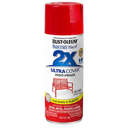 Rust-Oleum Painter's Touch 2X Ultra Cover Gloss Apple Red 12 Oz. Spray 249124