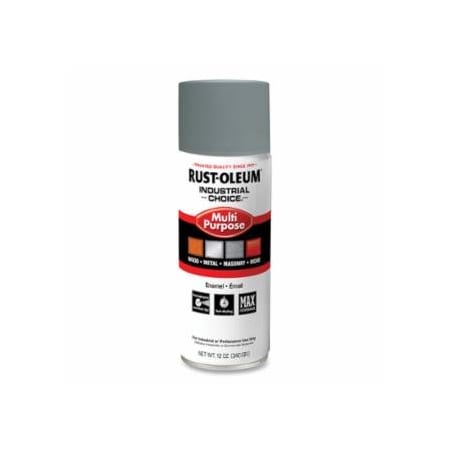 Rust-Oleum Industrial Choice 1600 System Enamel Primer Aerosols, 12 oz Aerosol Can, Gray, 6PK 647-1680830V