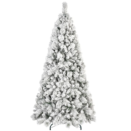 Homeroots 5' Full Flocked Pine Christmas Tree 713057